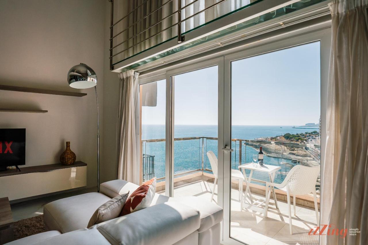 Scenic Seafront Duplex Apartment In Sliema Zewnętrze zdjęcie